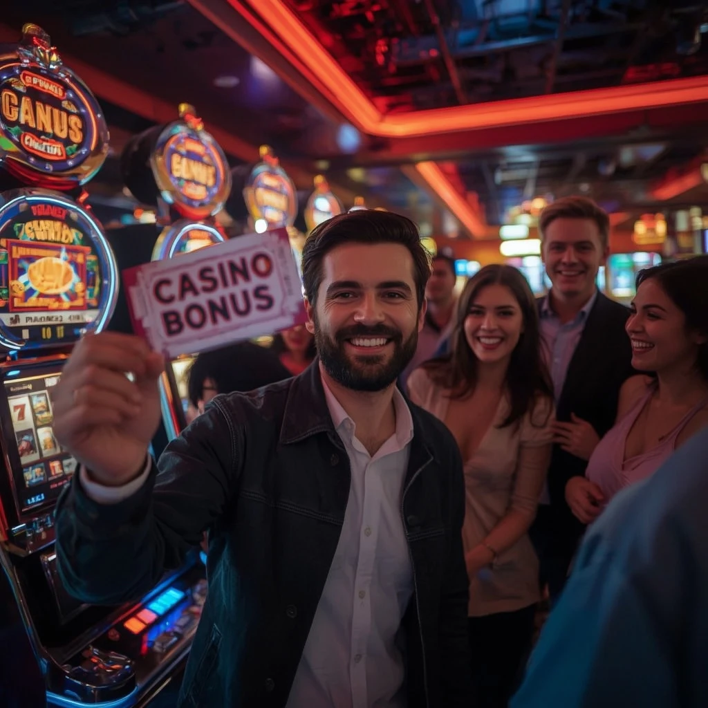 una persona con un bono de Cyber Bet Casino