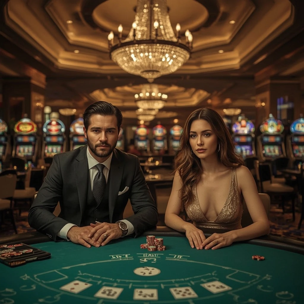 Dos jugadores de póker en CYBER BET CASINO en Chile